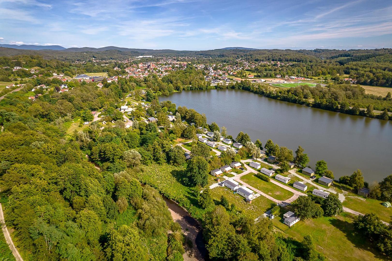 Camping Les Ballastieres - Vosges Du Sud 查姆帕尼 外观 照片