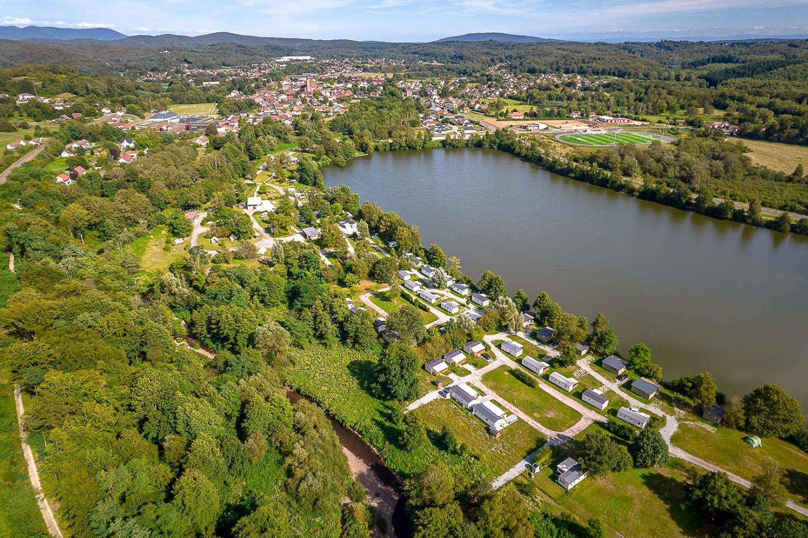 Camping Les Ballastieres - Vosges Du Sud 查姆帕尼 外观 照片