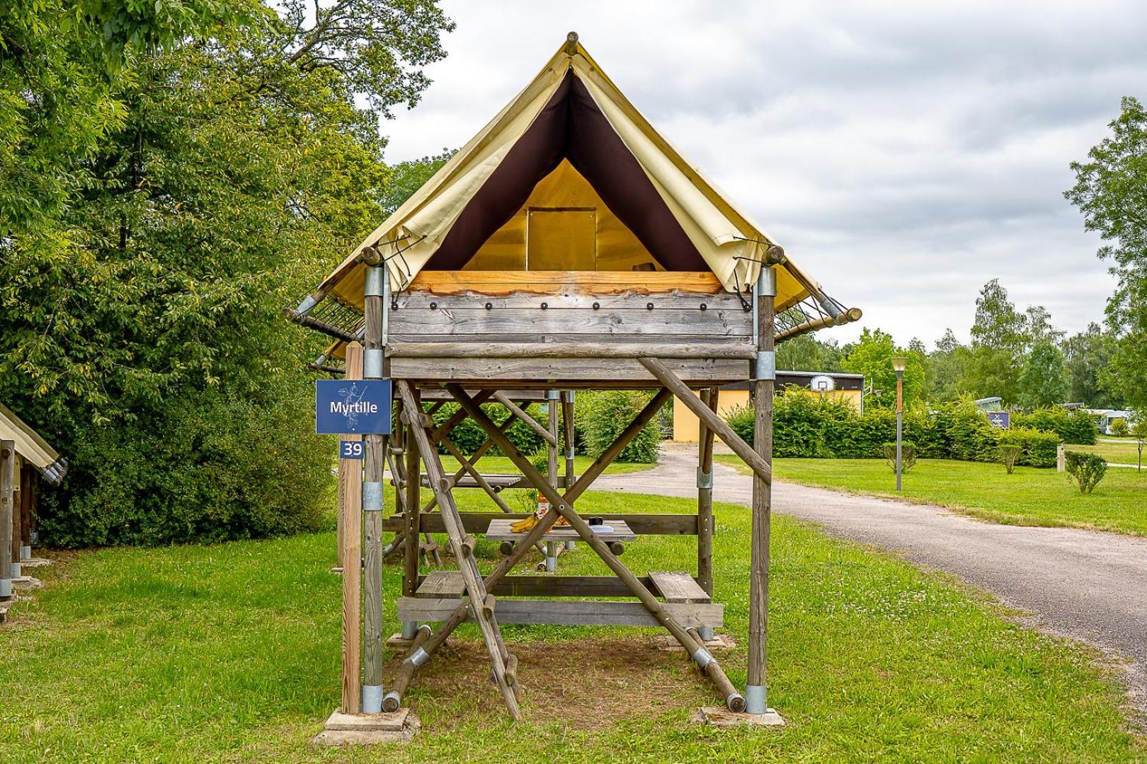 Camping Les Ballastieres - Vosges Du Sud 查姆帕尼 外观 照片